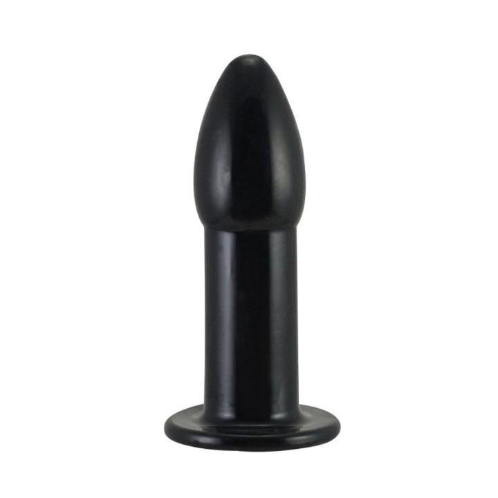 Czarny plug analny XS treningowy z TPE 8,5 cm bez ftalanów