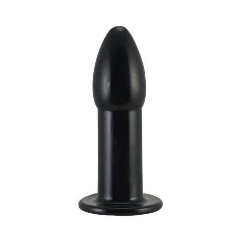 Czarny plug analny XS treningowy z TPE 8,5 cm bez ftalanów