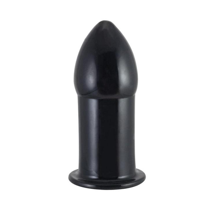 Czarny plug analny XS treningowy z TPE 8,5 cm bez ftalanów