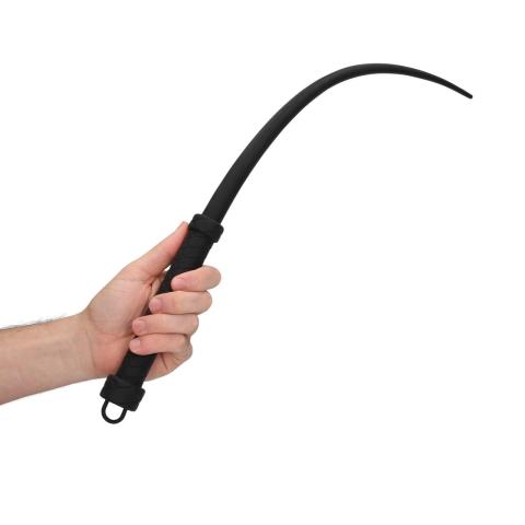 Silikonowy pejcz BDSM z ogonami i ergonomicznym uchwytem