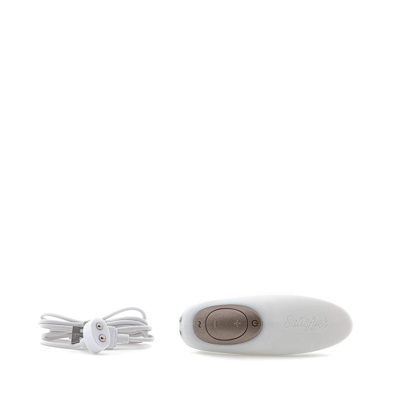 Biały silikonowy wibrator dla par z technologią próżniową Satisfyer Pro 4