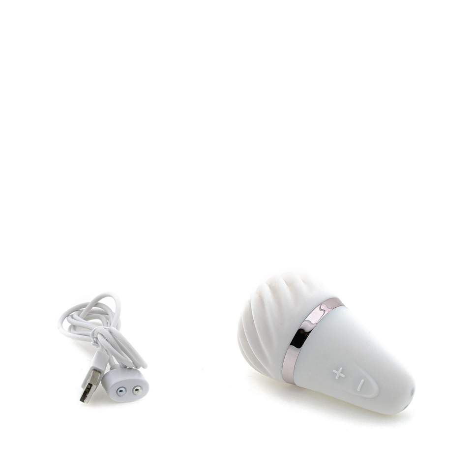 Biały silikonowy masażer w kształcie loda – Layon Sweet Sensation Satisfyer