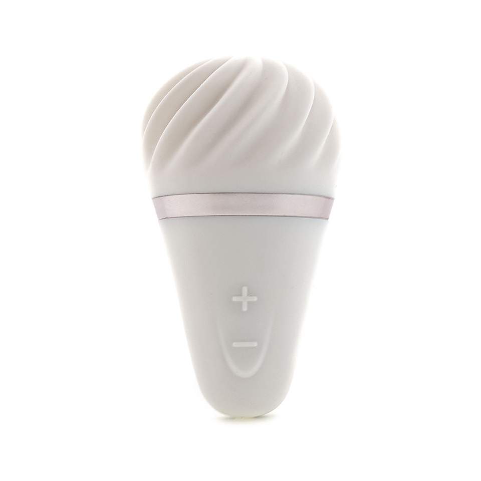 Biały silikonowy masażer w kształcie loda – Layon Sweet Sensation Satisfyer