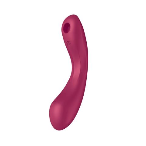Satisfyer Curvy Trinity 1 Red – wibrator 3w1 Air Pulse i punkt G | Loris.pl