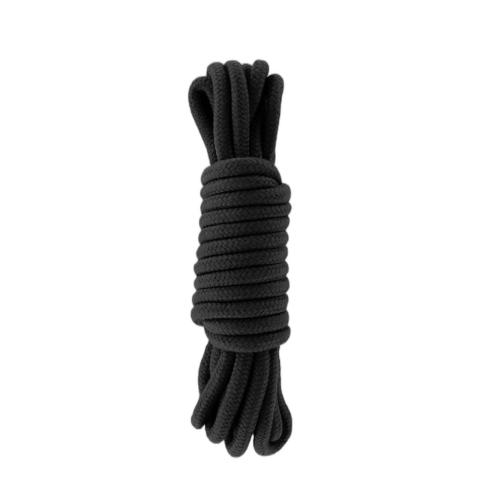 Czarna lina do shibari 5 m miękka do bondage i wiązań