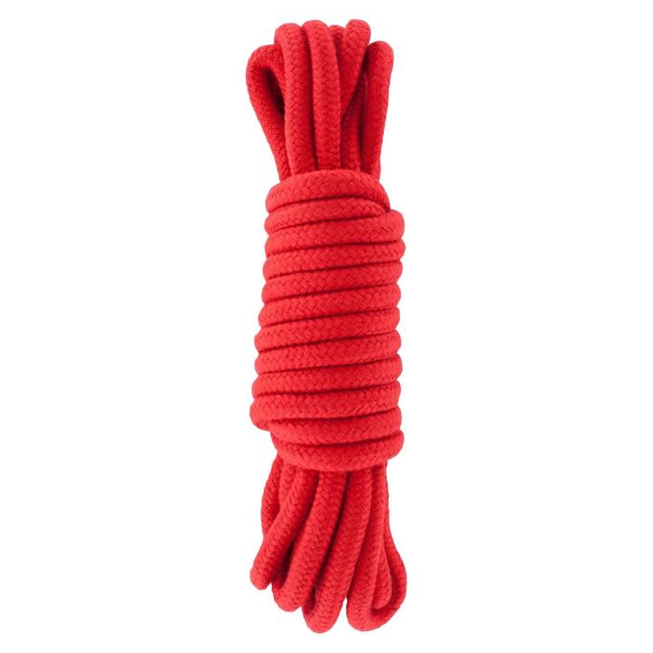 Czerwona lina do bondage i shibari 5 m – miękka, jedwabista