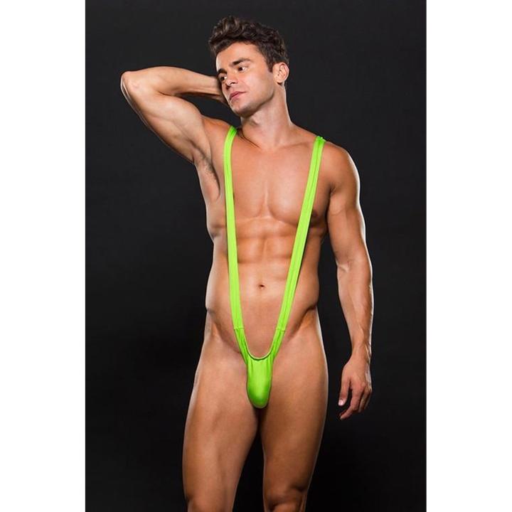 Męska bielizna slingshot zielona – odważny krój