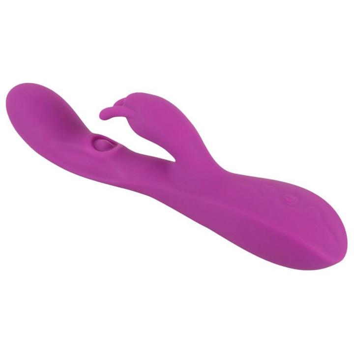 Silikonowy króliczek thumping z pulsowaniem i wibracjami 23,3 cm