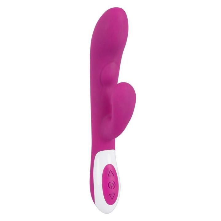 Wibrator króliczek z grzaniem 42°C i podwójną wibracją USB 22 cm