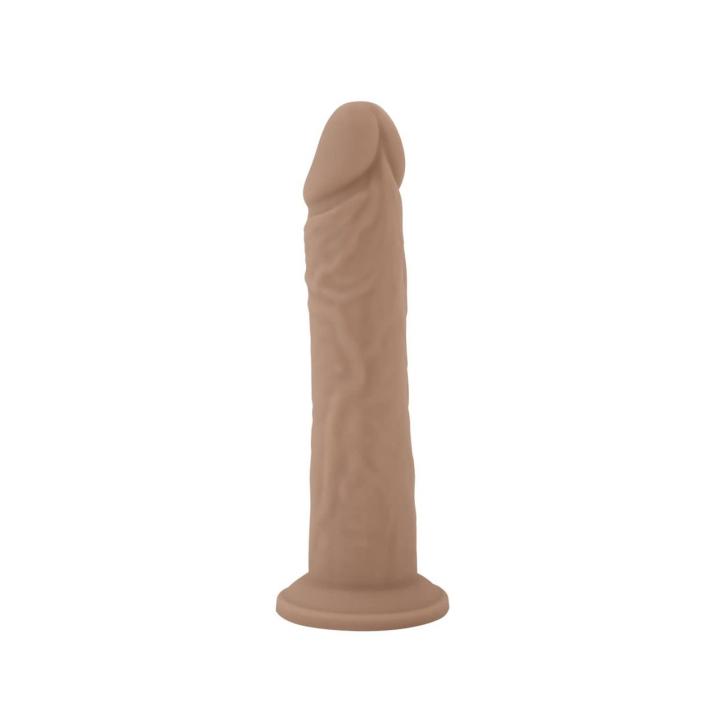 Realistyczne termoaktywne dildo 20,3 cm z ciekłego silikonu z przyssawką