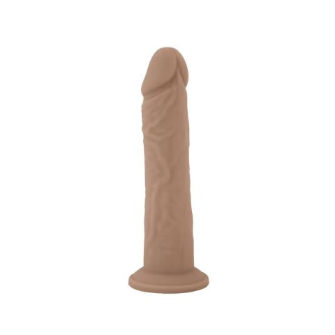 Realistyczne termoaktywne dildo 20,3 cm z ciekłego silikonu z przyssawką