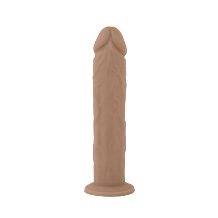 Termoaktywne realistyczne dildo 22,9 cm z ciekłego silikonu z przyssawką