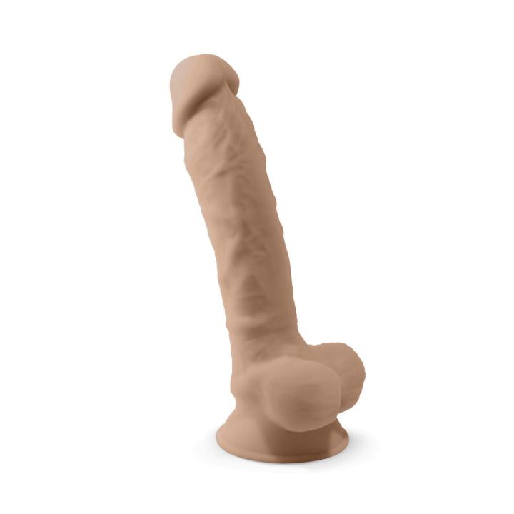 Realistyczne dildo 20,3 cm cieliste z silikonu platinum miękkie i elastyczne