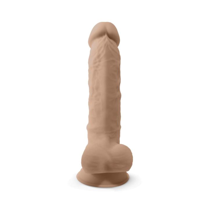 Realistyczne dildo 20,3 cm cieliste z silikonu platinum miękkie i elastyczne