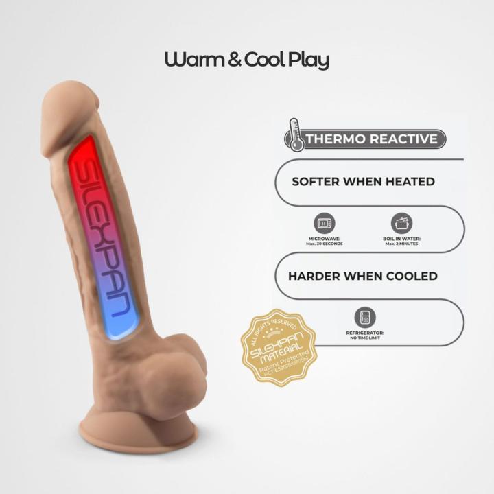 Realistyczne dildo 17,8 cm cieliste z przyssawką i efektem skóry