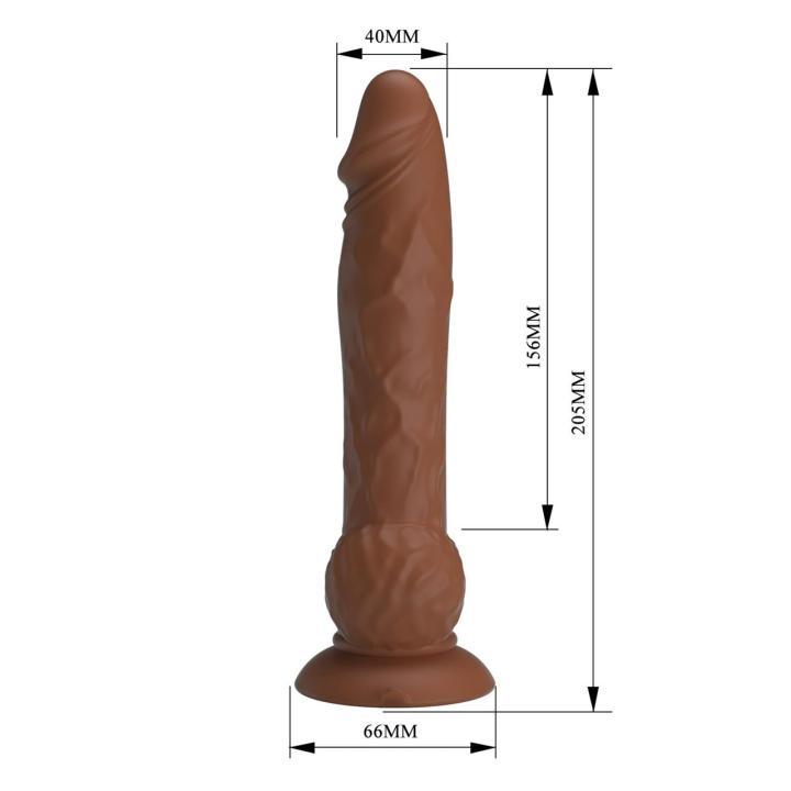 Realistyczny dildo z ruchem posuwistym i sterowaniem dotykiem 20,6 cm