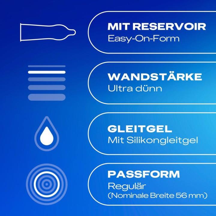 Ultracienkie prezerwatywy anatomiczne 56 mm, 10 szt – uczucie skóra do skóry