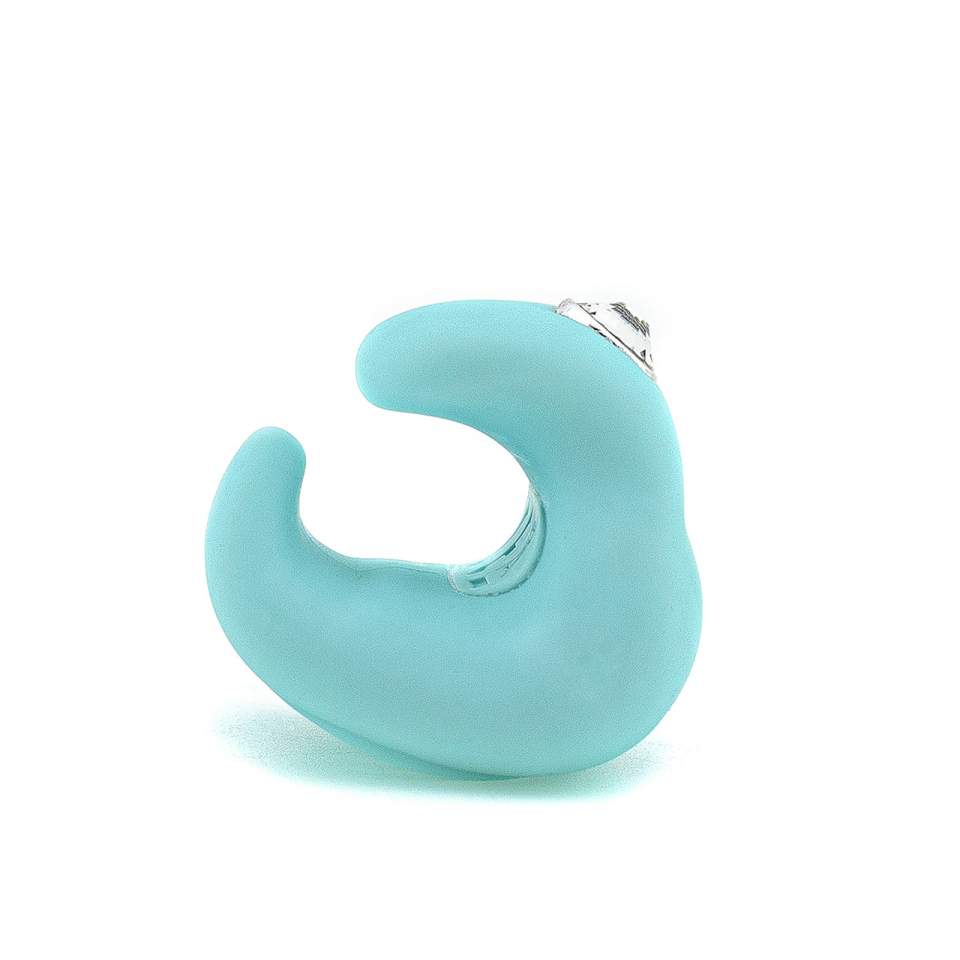 Miętowy luksusowy masażer łechtaczkowy z ozdobnymi kryształkami dla par