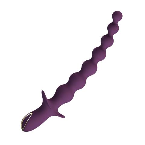 Wibrujący plug analny 10 trybów – silikonowy, ergonomiczny uchwyt