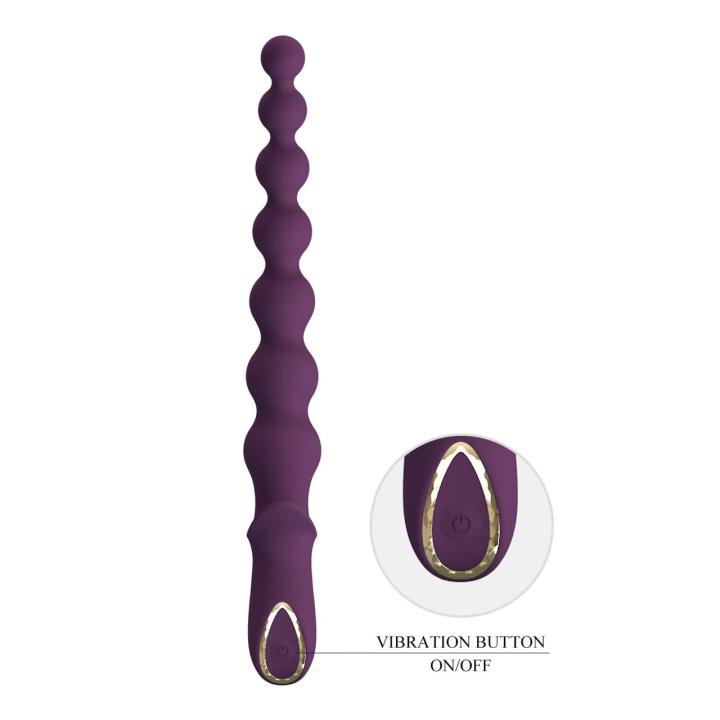 Wibrujący plug analny 10 trybów – silikonowy, ergonomiczny uchwyt