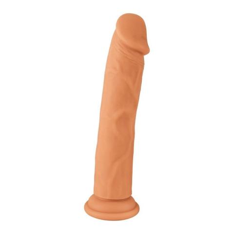 Realistyczne dildo silikonowe 17 cm z przyssawką i do strap-on