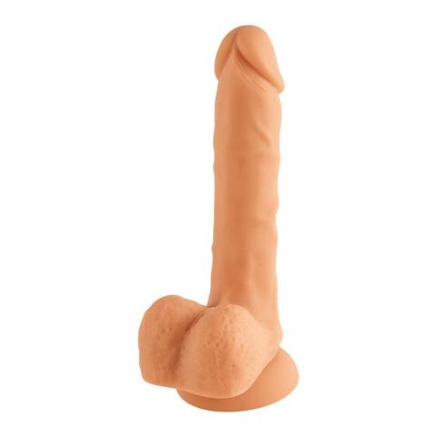 Realistyczne dildo silikonowe 20 cm z przyssawką i do uprzęży