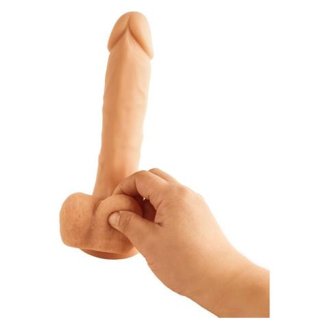 Realistyczne dildo silikonowe 22 cm z przyssawką i strap-on