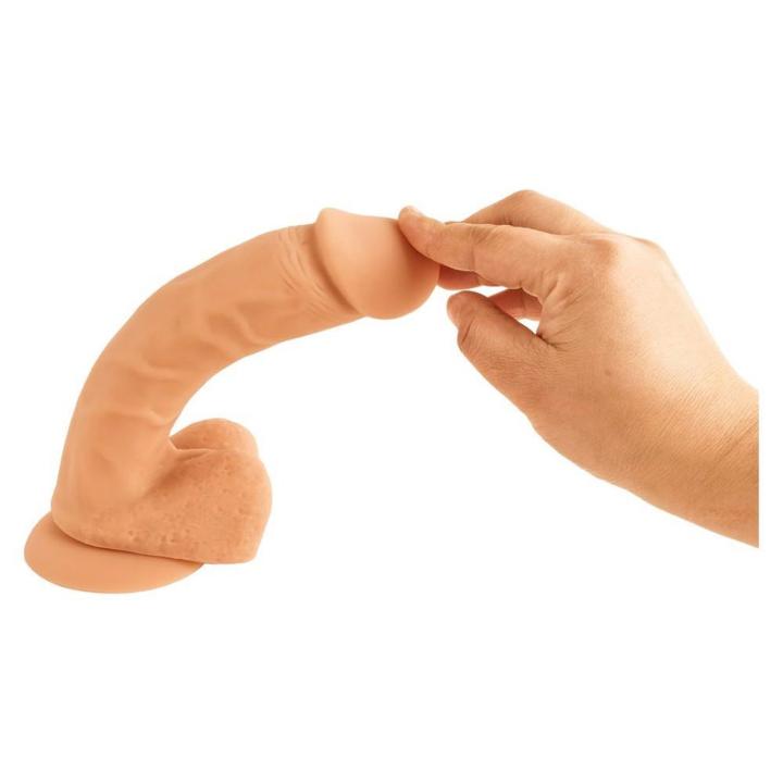 Realistyczne dildo silikonowe 22 cm z przyssawką i strap-on