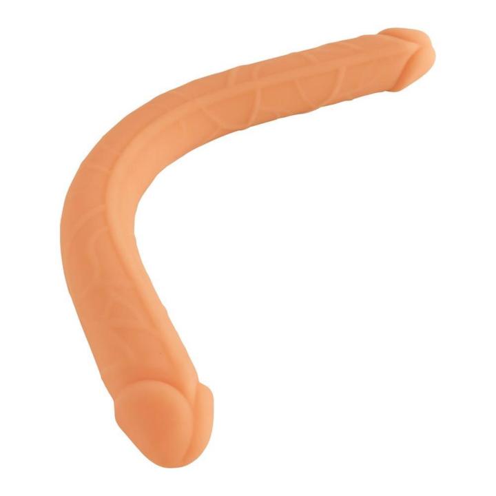 Realistyczne podwójne dildo silikonowe 34 cm – elastyczne i wyginane