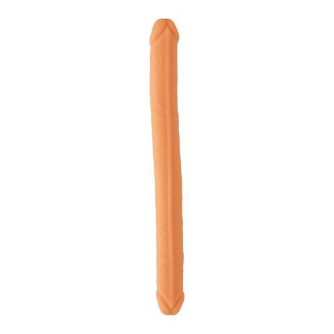 Podwójne dildo silikonowe 38 cm wyginane i realistyczne