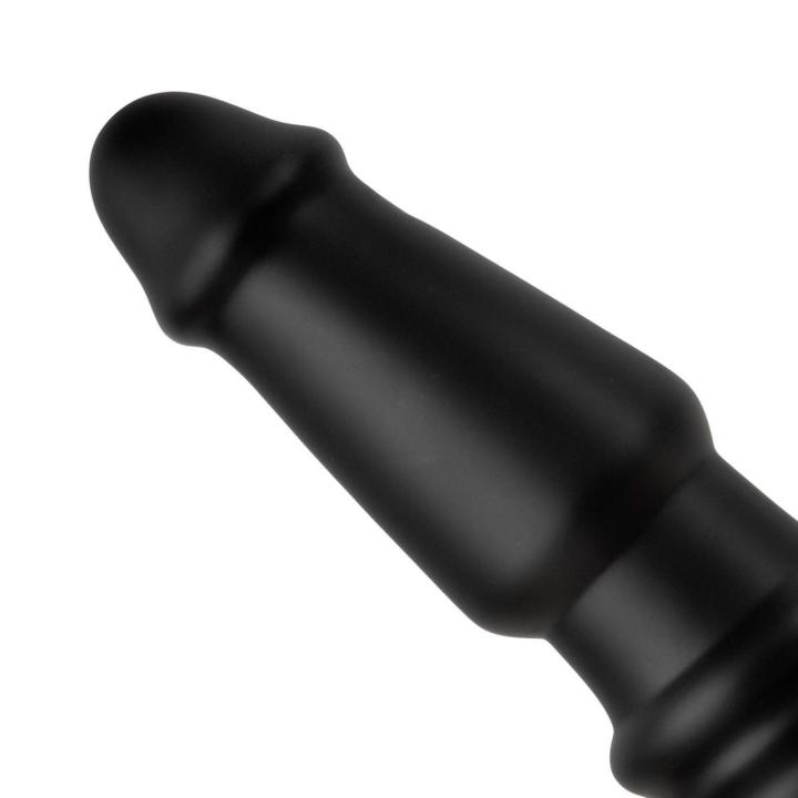 Długi korek analny 26 cm z żebrowaną podstawą do głębokiej stymulacji