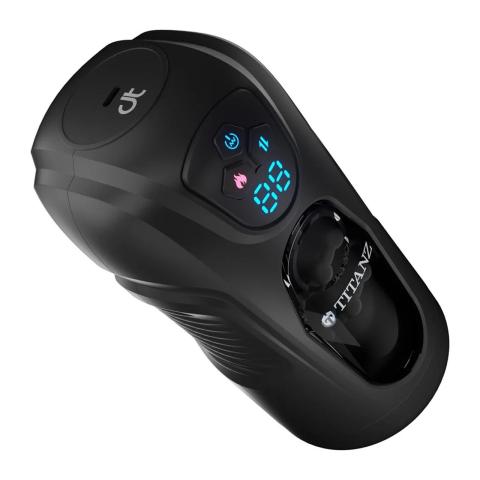 Automatyczny masturbator z podgrzewaniem i ruchem posuwistym, wibracje, USB-C