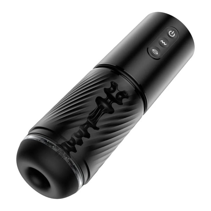 Automatyczny masturbator z zasysaniem i wibracjami ipx7, ruch posuwisty 26,5 cm