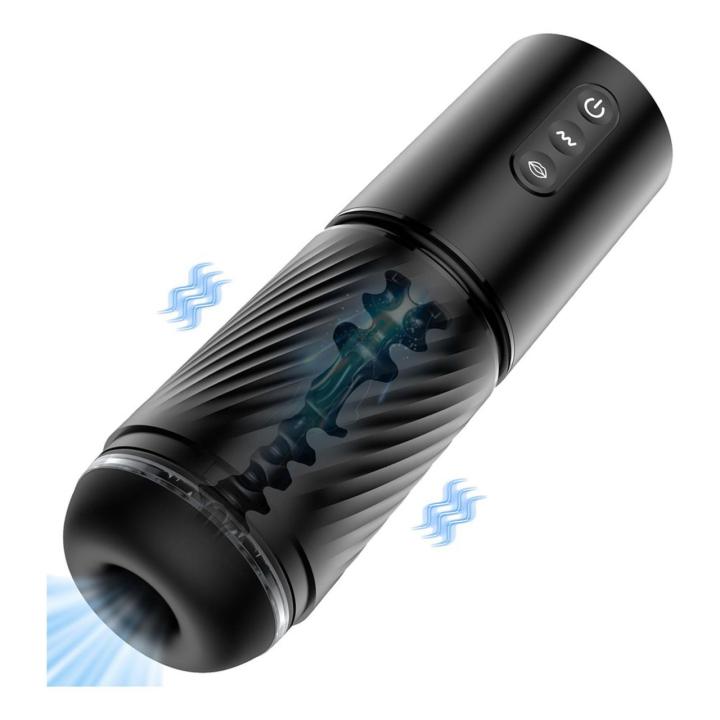 Automatyczny masturbator z zasysaniem i wibracjami ipx7, ruch posuwisty 26,5 cm