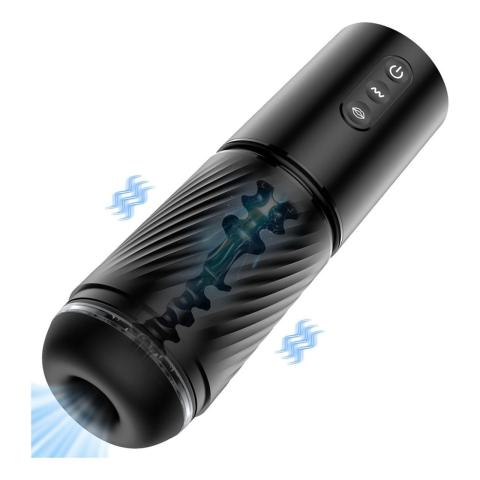 Automatyczny masturbator z zasysaniem i wibracjami ipx7, ruch posuwisty 26,5 cm
