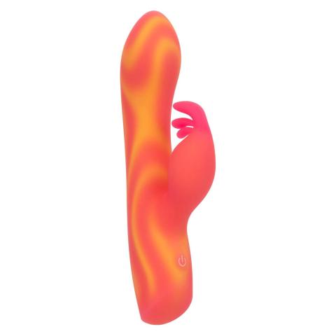 Elastyczny wibrator króliczek LED 18,5 cm – 2 silniki, 10 trybów, IPX7