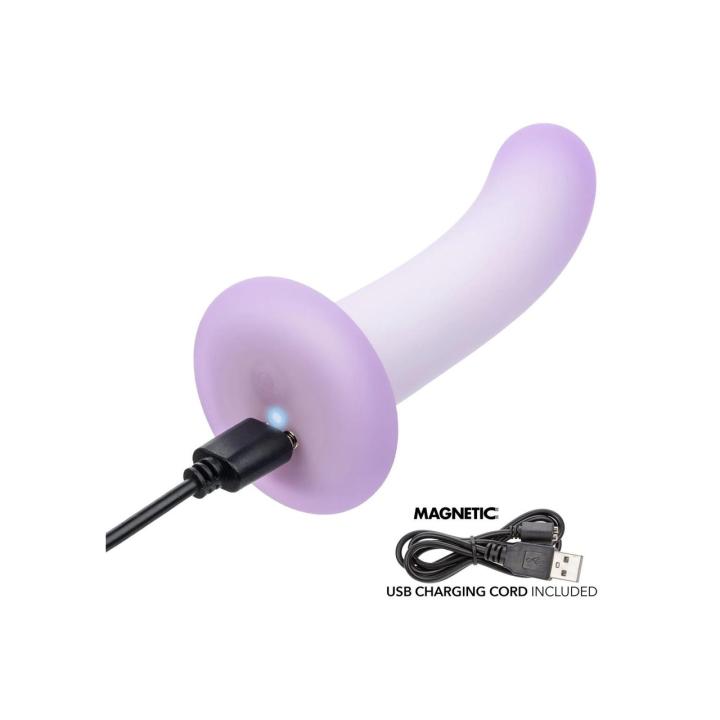 Smukły zakrzywiony wibrator silikonowy 11,5 cm – 10 trybów, IPX7, ładowany