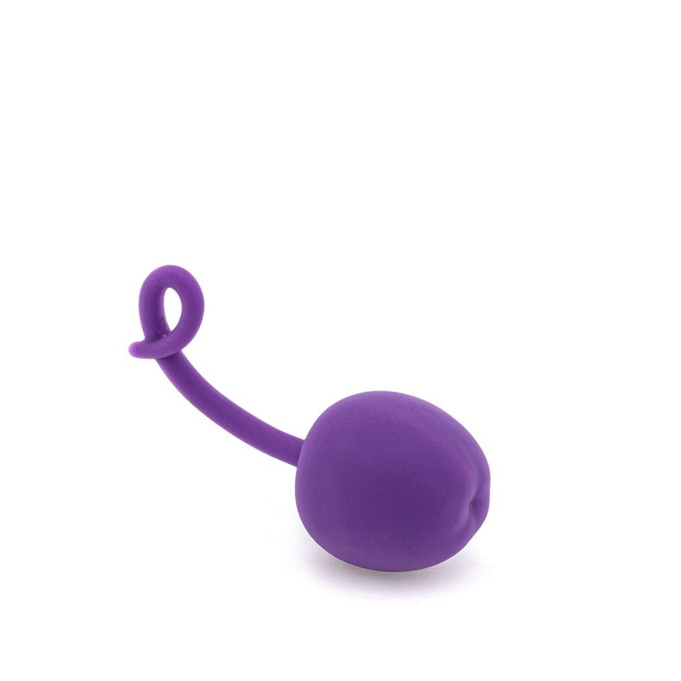 Fioletowa silikonowa kulka gejszy w kształcie wiśni – 58 g