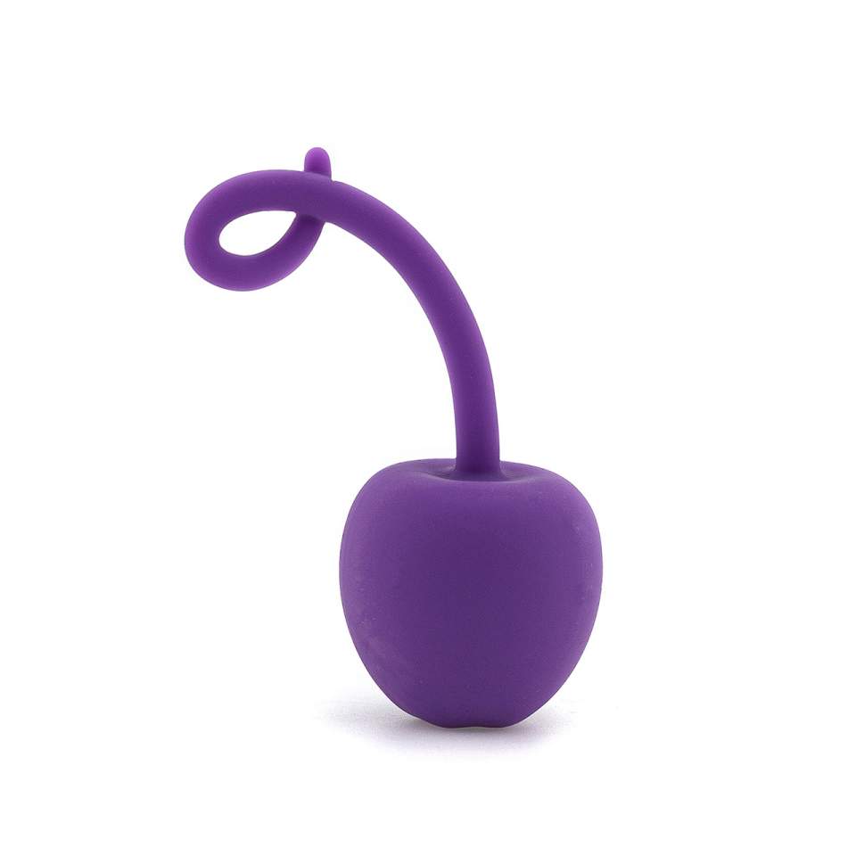 Fioletowa silikonowa kulka gejszy w kształcie wiśni – 58 g