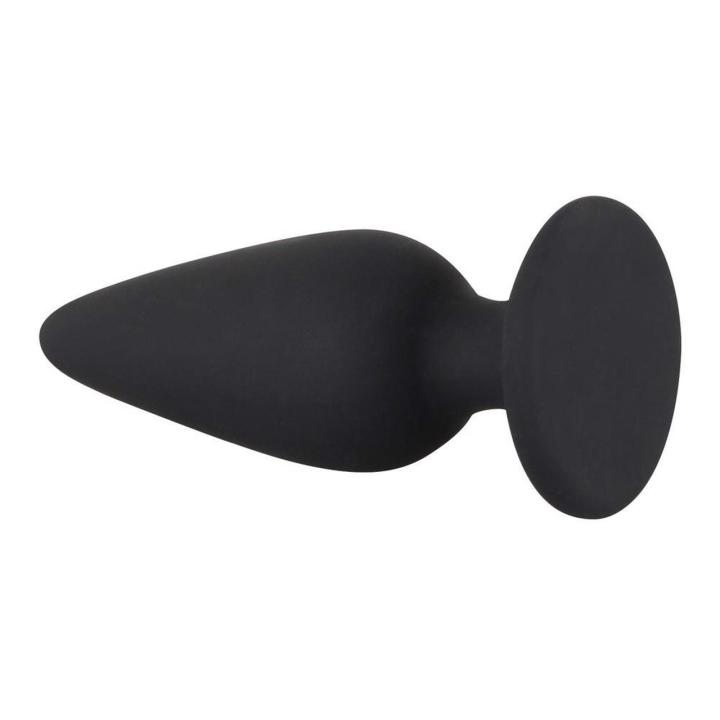 Plug analny z obciążeniem 40 g S 7,8 cm – miękki, stożkowy, czarny