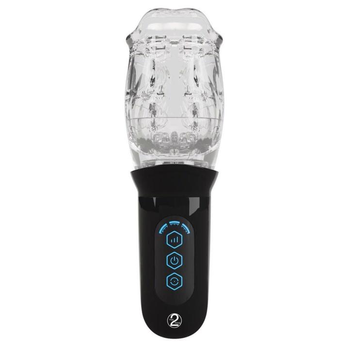 Rotujący masturbator 360° do penisa z miękką tuleją i USB