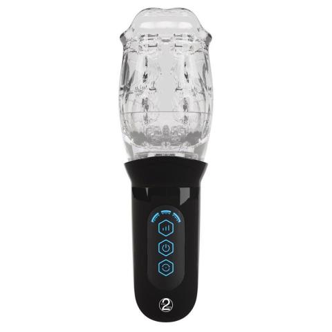 Rotujący masturbator 360° do penisa z miękką tuleją i USB