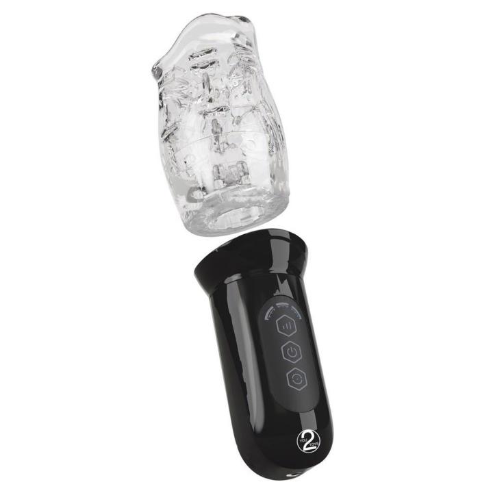 Rotujący masturbator 360° do penisa z miękką tuleją i USB