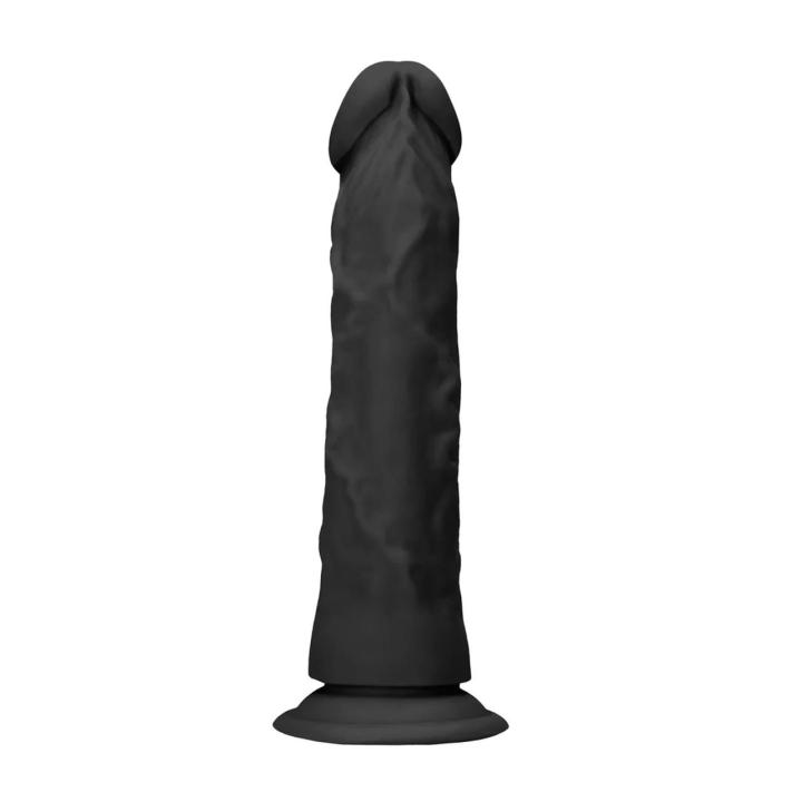 Realistyczne dildo 17 cm z przyssawką i bazą do strap-on, miękkie TPE