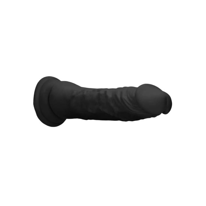 Realistyczne dildo 17 cm z przyssawką i bazą do strap-on, miękkie TPE