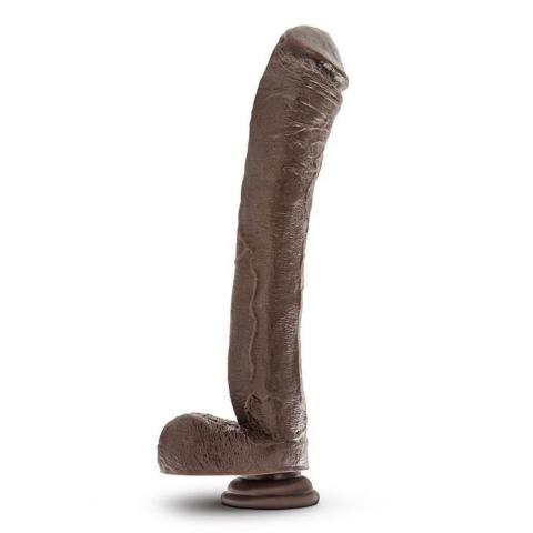 Czekoladowe dildo XXL 33 cm z przyssawką realistyczne