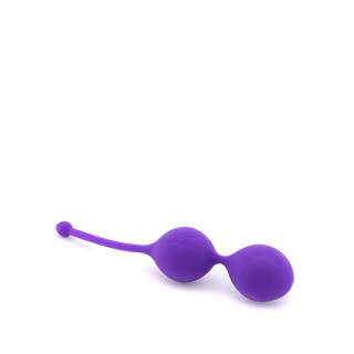 Fioletowe silikonowe kulki gejszy do profilaktyki waginalnej - 77 g