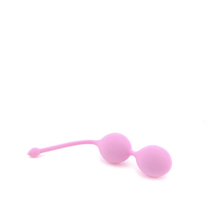 Różowe silikonowe kulki gejszy do profilaktyki waginalnej – 77 g