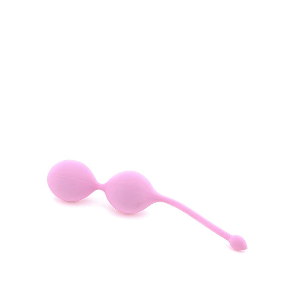 Różowe silikonowe kulki gejszy do profilaktyki waginalnej – 77 g