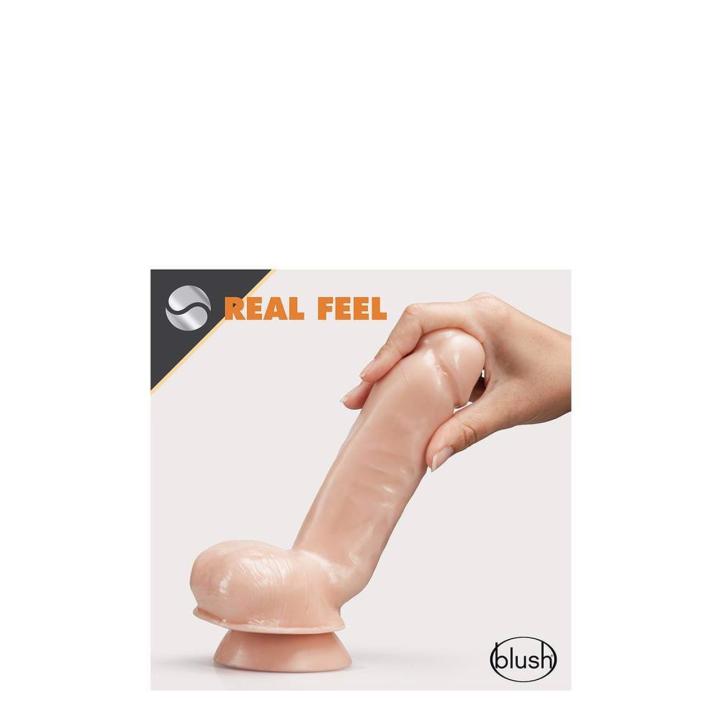 Samonawilżające dildo z cyber skóry 21,5 cm z przyssawką do uprzęży